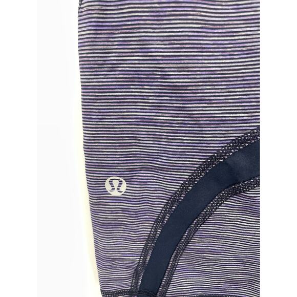 Lululemon Leggings Womens 6 Run Inspire Crop II Wee Are From Space Deep Indigo - Picture 3 of 4